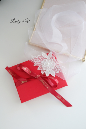 Accesorii Lovely 4 u, Accesorii talie mireasa, Cordon mireasa, Esarfa pentru dezgatit, Accesorii mireasa dezgatit, Esarfe mireasa, Esarfa dezgatitul miresei, Bentita mireasa, Coronita mireasa, [17]