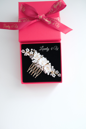 ACCESORII LOVELY 4 U, AGRAFE PAR MIREASA, AGRAFE CU FLORI MIREASA, PIN COC MIREASA, AGRAFE MIREASA, ACCESORII CU FLORI MIREASĂ, SET AGRAFE MIREASA, ACCESORII DE PĂR MIREASĂ, BIJUTERII MIREASA, Agrafe par mireasa, Agrafă de par mireasa, Agrafa coc mireasa, pieptan mireasa, Diadema mireasa, Accesoriu boem, Mireasa boho, Bijuterii mireasa, Bijuterii, Accesorii LOVELY 4 U, Flori cireș,Swarovski [25]