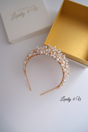 Accesorii de par mireasa, coronita mireasa, tiara swarovski, tiara de lux, coronita mireasa de lux [2]