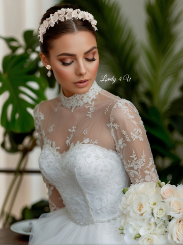 CORONITE  si TIARE - Accesorii par mireasa, Accesorii Luvely 4 U, CORONITA CU FLORI, TIARA CU FLORI, TIARA MIREASA, CORONITA MIREASA AURIE, CORONITA MIREASA SWAROVSKI Bijuterii par mireasa,