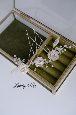 ACCESORII LOVELY 4 U, AGRAFE PAR MIREASA, AGRAFE CU FLORI MIREASA, PIN COC MIREASA, AGRAFE MIREASA, ACCESORII CU FLORI MIREASĂ, SET AGRAFE MIREASA, ACCESORII DE PĂR MIREASĂ, BIJUTERII MIREASA [12]