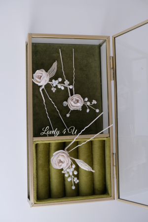 ACCESORII LOVELY 4 U, AGRAFE PAR MIREASA, AGRAFE CU FLORI MIREASA, PIN COC MIREASA, AGRAFE MIREASA, ACCESORII CU FLORI MIREASĂ, SET AGRAFE MIREASA, ACCESORII DE PĂR MIREASĂ, BIJUTERII MIREASA [10]