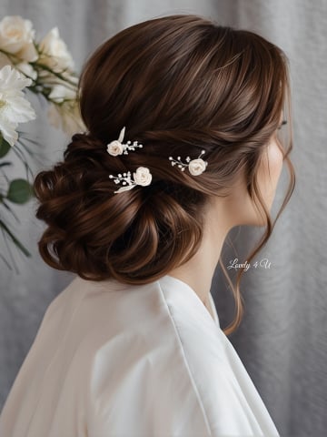 REDUCERI SI LICHIDARE STOC - ACCESORII LOVELY 4 U, AGRAFE PAR MIREASA, AGRAFE CU FLORI MIREASA, PIN COC MIREASA, AGRAFE MIREASA, ACCESORII CU FLORI MIREASĂ, SET AGRAFE MIREASA, ACCESORII DE PĂR MIREASĂ, BIJUTERII MIREASA