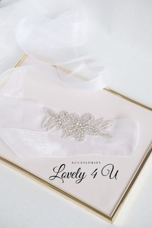Accesorii Lovely 4 u, Accesorii talie mireasa, Set dezgatit mireasa , TRADITIA DEZGATITUL MIRESEI, Esarfa alba pentru dezgatit, Accesorii de mireasa dezgatit, Esarfe  mireasa, Esarfa dezgatitul miresei, Bentita dezgatit mireasa, Cordon rochita mireasa, Coronita mireasa,Tiara dezgatit mireasa, I LOVELY 4 U, BIJUTERII MIREASA, BENTITA MIREASA, [1]