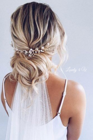Diadema cu flori, Pieptan voal mireasa, Accesorii de păr mireasă, Accesorii nuntă, Accesorii voal mireasa, bijuterii păr mireasă, Diadema cu cristale, Diadema mireasa, Accesorii Lovely 4 U, Diadema cubic zirconia [13]