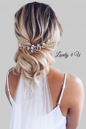 Diadema cu flori, Pieptan voal mireasa, Accesorii de păr mireasă, Accesorii nuntă, Accesorii voal mireasa, bijuterii păr mireasă, Diadema cu cristale, Diadema mireasa, Accesorii Lovely 4 U, Diadema cubic zirconia [15]