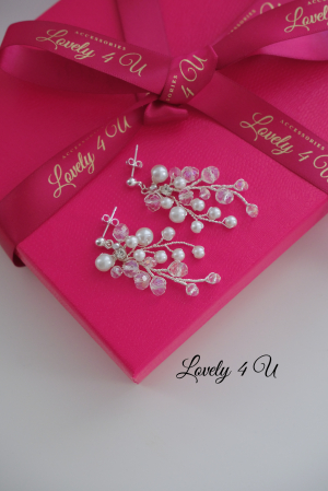 CERCEI MIREASA, CERCEI CU CRISTALE, CERCEI LUNGI MIREASA, ACCESORII LOVELY 4 U, ACCESORII MIREASA, BIJUTERII MIREASA,CERCEI NUNTA, CERCEI PERLE ALBE, CERCEI PELE IVORY, CERCEI ARGINT, [3]