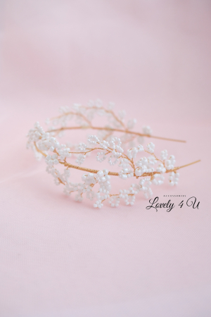 acceorii de lux, acceoriu perle,coafura mireasa,coronita din perle,  coronita perle mireasa, idei nunta, coronita mireasa, coronita pietricele mici, diadema mireasa, mireasa 2023, Accesorii LOVELY 4 U [15]