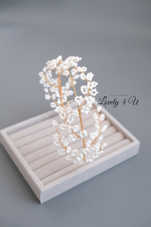 acceorii de lux, acceoriu perle,coafura mireasa,coronita din perle,  coronita perle mireasa, idei nunta, coronita mireasa, coronita pietricele mici, diadema mireasa, mireasa 2023, Accesorii LOVELY 4 U [12]
