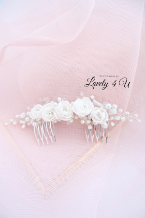 Diadema cu flori, Accesorii bujori, Bujori mireasa,accesorii par, accesorii par handmade, accesorii par mireasa, bijuterii mireasa, bijuterii par, diademe handmade, diademe mireasa, diademe perle, modele accesorii par, pieptan mireasa cu flori, piepteni par,  Accesoriu par mireasa cu flori, Bijuterii mireasa, Agrafa par mireasa, DIADEMA MIREASA, PIEPTAN VOAL MIREASA, ACCESORIU COC MIREASA, ACCESORII LOVELY 4 U [13]