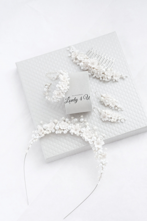 LORENA - CERCEI CU FLORI si cristale swarovski [2]