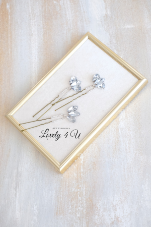 Agrafe coc mireasa, agrafe mireasa, Accesorii par mireasa, [4]