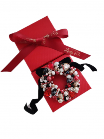 IDEI CADOURI DE CRACIUN - SET ACCESORII , BIJUTERII, BROSE PENTRU CRACIUN - Bijuterii craciun, accesorii de craciun, accesorii de iarna, Acesorii LOVELY 4 U, CADOU SPECIAL, CADOU DE CRACIUN, CADOU pentru ea, CADOU de IARNA, BROSA CORONITA, CORONITA DE CRACIUN, CORONITA , CATIFEA
