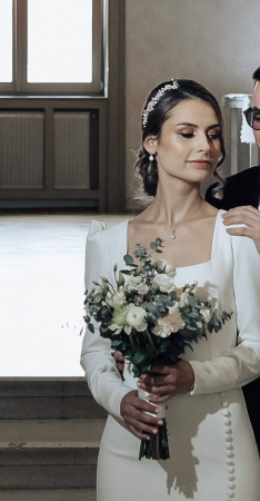 IOANA - diadema cu perle și frunze [2]