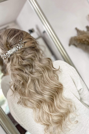 PIEPTAN MIREASA, DIADEMA MIREASA, ACCESORIU PAR MIREASA, ACCESORII DE PAR MIRESE, ACCESORII NUNTA, ACCESORII CU PERLE, DIADEMA CU PERLE, PIEPTAN VOAL MIREASA, BIJUTERII PAR MIREASA, CORONITA, TIARA [6]