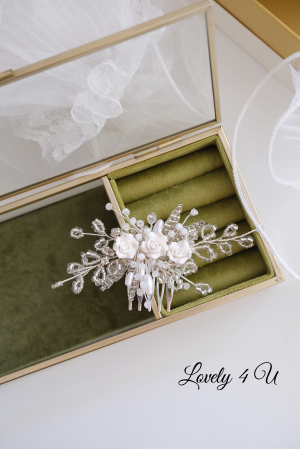 diadema mireasa, pieptan voal mireasa, accesorii pentru mirese, accesorii de par cununie civila, ACCESORII LOVELY 4 U, AGRAFE PAR MIREASA, AGRAFE CU FLORI MIREASA, PIN COC MIREASA, AGRAFE MIREASA, ACCESORII CU FLORI MIREASĂ, SET AGRAFE MIREASA, ACCESORII DE PĂR MIREASĂ, BIJUTERII MIREASA, AGRAFA PAR MIREASA, ACCESORIUL LATERAL MIREASA, ACCESORII LOVELY 4 U, AGRAFA , PERLE [8]