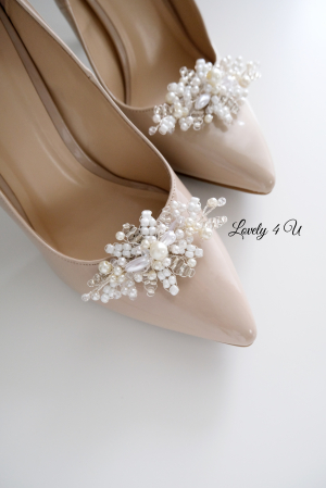 Bijuterii mireasa, bijuterii pantofi mireasa, Clipsuri pantofi mireasa, Accesorii pantofi mireasa, Accesorii Lovely 4 U, Agrafe pantofi mireasa, Set bijuterii mireasa, Accesorii mireasa cu perle [15]