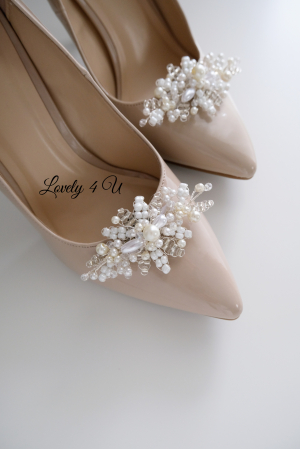 Bijuterii mireasa, bijuterii pantofi mireasa, Clipsuri pantofi mireasa, Accesorii pantofi mireasa, Accesorii Lovely 4 U, Agrafe pantofi mireasa, Set bijuterii mireasa, Accesorii mireasa cu perle [14]