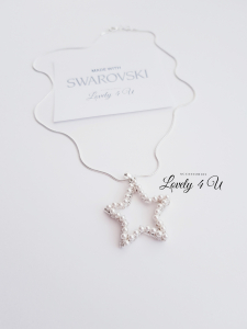 SWAROVSKI, CADOU CRACIUN, BIJUTERII CRACIUN, ACCESORII ELEGANTE, ARGINT925, ARGINT, PERLE SWAROVSKI, STEA BIJUTERII SCTEA, COLIER STEA, COLIER ARGINT 925, PERLE, IVORY, SILVER,ACCESORII LOVELY 4 U, [5]