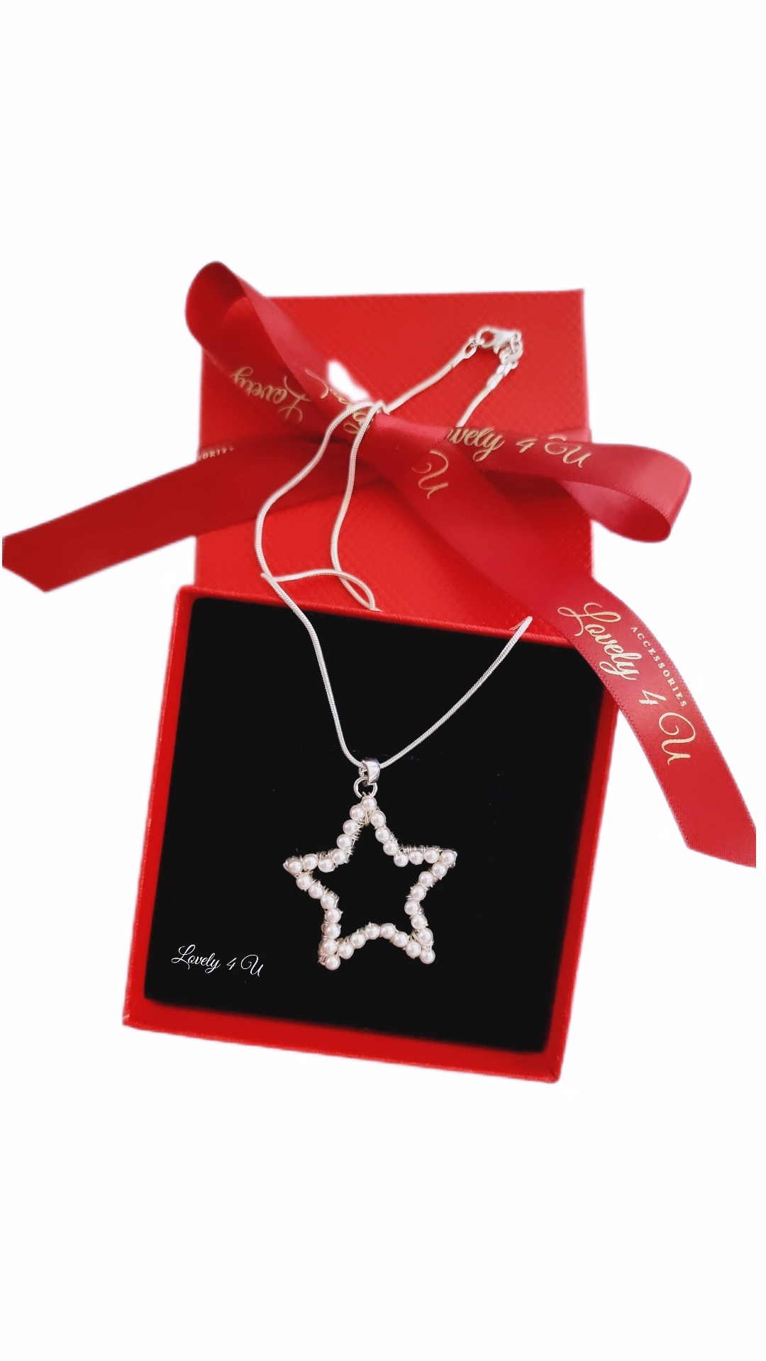 SWAROVSKI, CADOU CRACIUN, BIJUTERII CRACIUN, ACCESORII ELEGANTE, ARGINT925, ARGINT, PERLE SWAROVSKI, STEA BIJUTERII SCTEA, COLIER STEA, COLIER ARGINT 925, PERLE, IVORY, SILVER,ACCESORII LOVELY 4 U, [3]