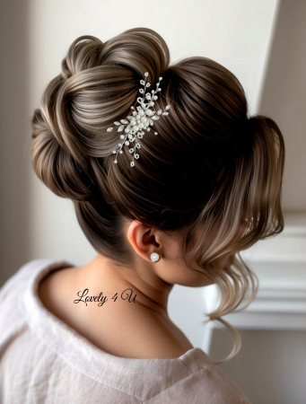 PIEPTAN MIREASA, DIADEMA MIREASA, ACCESORIU PAR MIREASA, ACCESORII DE PAR MIRESE, ACCESORII NUNTA, ACCESORII CU PERLE, DIADEMA CU PERLE, PIEPTAN VOAL MIREASA, BIJUTERII PAR MIREASA, CORONITA, TIARA [12]