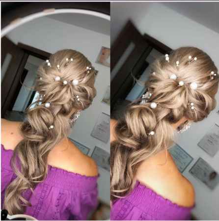 ACCESORII LOVELY 4 U, AGRAFE PAR MIREASA, AGRAFE CU PERLE MIREASA, PIN COC MIREASA, AGRAFE MIREASA, ACCESORII CU PERLE MIREASĂ, SET AGRAFE MIREASA [7]