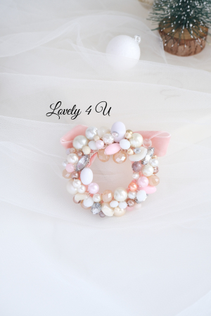 BROSA CU PERLE, BROSA CORONITA, BROSA HANDMADE, BROSE ELEGANTE, CATIFEA, BIJUTERII CU PERLE [2]