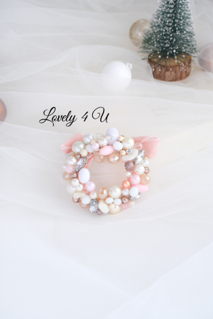BROSA CU PERLE, BROSA CORONITA, BROSA HANDMADE, BROSE ELEGANTE, CATIFEA, BIJUTERII CU PERLE [4]