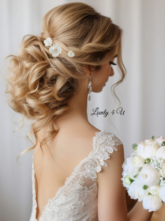 agrafa par mireasa cu perle, agrafa par mireasa cu flori, pin coc mireasa, set agrafe pentru mirese, ormamente per mireasa, perle, accesorii de par handmade, accesorii lovely 4 u ,  diadema mireasa cu flori, pieptan mic mireasa cu flori, pieptan cu bujori, pieptan voal mireasa, accesorii lovely 4 u, diadema si cercei mireasa, set accesorii mireasa, set diadema si cercei mireasa, set diadema bratara si cercei mireasa, accesorii de par mireasa, ornament par mireasa, decoratiuni de par pentru mirese, [11]