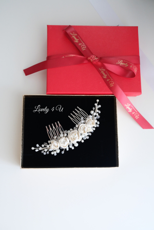 Diadema cu flori, Accesorii bujori, Bujori mireasa,accesorii par, accesorii par handmade, accesorii par mireasa, bijuterii mireasa, bijuterii par, diademe handmade, diademe mireasa, diademe perle, modele accesorii par, pieptan mireasa cu flori, piepteni par,  Accesoriu par mireasa cu flori, Bijuterii mireasa, Agrafa par mireasa, DIADEMA MIREASA, PIEPTAN VOAL MIREASA, ACCESORIU COC MIREASA, ACCESORII LOVELY 4 U [12]