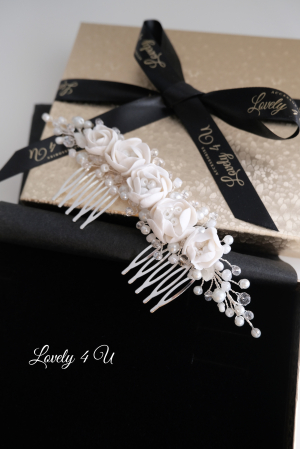 Diadema cu flori, Accesorii bujori, Bujori mireasa,accesorii par, accesorii par handmade, accesorii par mireasa, bijuterii mireasa, bijuterii par, diademe handmade, diademe mireasa, diademe perle, modele accesorii par, pieptan mireasa cu flori, piepteni par,  Accesoriu par mireasa cu flori, Bijuterii mireasa, Agrafa par mireasa, DIADEMA MIREASA, PIEPTAN VOAL MIREASA, ACCESORIU COC MIREASA, ACCESORII LOVELY 4 U [8]