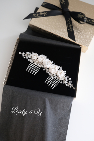 Diadema cu flori, Accesorii bujori, Bujori mireasa,accesorii par, accesorii par handmade, accesorii par mireasa, bijuterii mireasa, bijuterii par, diademe handmade, diademe mireasa, diademe perle, modele accesorii par, pieptan mireasa cu flori, piepteni par,  Accesoriu par mireasa cu flori, Bijuterii mireasa, Agrafa par mireasa, DIADEMA MIREASA, PIEPTAN VOAL MIREASA, ACCESORIU COC MIREASA, ACCESORII LOVELY 4 U [2]