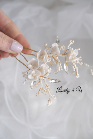 agrafe cu perle pentru mireasa, agrafe coc mireasa  cu flori, agrafe cu perle , perle , agrafe cu perle coc mireasa, agrafe cu perle si flori, set agrafe par, Accesoriu mic mireasa, bijuterii minimaliste, Diadema mireasa, pieptăn voal mireasa, accesoriu coc mireasa, accesorii , accesoriu păr mireasă, pieptene clasic mireasa [7]