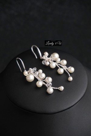 Bijuterii mireasa, Cercei lungi mireasa, CERCEI cu PERLE, cercei lovely 4u, cercei cluj mireasa, cercei discreti, cercei eleganti mireasa, cercei handmade, cercei mireasa, cercei picaturi mireasa, [3]