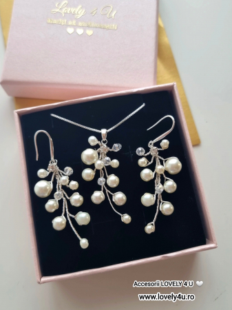 Bijuterii mireasa, Cercei lungi mireasa, CERCEI cu PERLE, cercei lovely 4u, cercei cluj mireasa, cercei discreti, cercei eleganti mireasa, cercei handmade, cercei mireasa, cercei picaturi mireasa, [5]