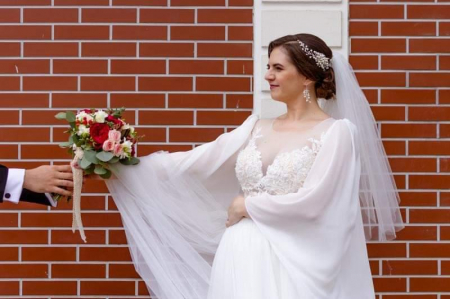 PIEPTAN MIREASA, DIADEMA MIREASA, ACCESORIU PAR MIREASA, ACCESORII DE PAR MIRESE, ACCESORII NUNTA, ACCESORII CU PERLE, DIADEMA CU PERLE, PIEPTAN VOAL MIREASA, BIJUTERII PAR MIREASA, [16]