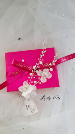 PIEPTAN MIREASA, DIADEMA MIREASA, ACCESORIU PAR MIREASA, ACCESORII DE PAR MIRESE, ACCESORII NUNTA, ACCESORII CU PERLE, DIADEMA CU PERLE, PIEPTAN VOAL MIREASA, BIJUTERII PAR MIREASA, CORONITA, TIARA [9]