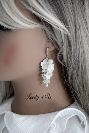 LORENA - CERCEI CU FLORI si cristale swarovski [17]