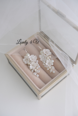 LORENA - CERCEI CU FLORI si cristale swarovski [8]