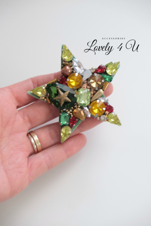 choker swarovski, brosa stea, accesorii lovely 4 u, bijuterii de craciun, colier la baza gatului, colier pe fir transparent, set bijuterii swarovski, cadou unic, brose handmade, brose handmade colorate de craciun, brose pietre semipretioase, cadouri copii craciun, cadouri craciun, cadouri de craciun, cadouri de craciun pentru copii, cadouri de craciun pentru fete, BROSA STEA, BROSA  STELUTA DE CRACIUN, BROSA PIETRICELE, BOSE DAMA, BROSA FEMEI, [7]