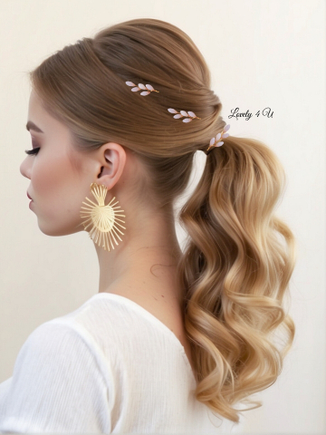accesorii par, accesorii par elegante, accesorii par handmade, accesorii par mireasa,, agrafe aurii, agrafe coc, agrafe mireasa, agrafe pietricele, artizani romani, bijuterii mireasa, bijuterii par, ace coc mireasa, pin coc [4]