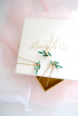 bijuterii, accesorii, agrafe mireasa, bijuterii de par pentru mireasa,Agrafe coc cu pietricele verde, Bijuterii , Lovely4u, Accesorii LOVELY 4 U, agrafe mireasa, Pin coc mireasa, Accesorii mireasa, accesorii de par pentru mireasa, Bijuterii mireasa, Cadou pentru ea, pietricele verzi, verde , agrafa verde [3]