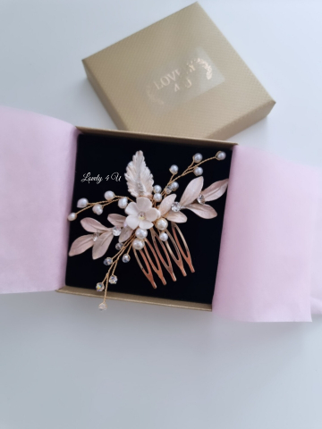 Accesorii Lovely 4 U, Accesorii de păr cu flori, Accesorii mireasă de lux, Diadema cu elemente Swarovski, bijuterii Swarovski, agrafă par, Accesoriu mic de par, [32]