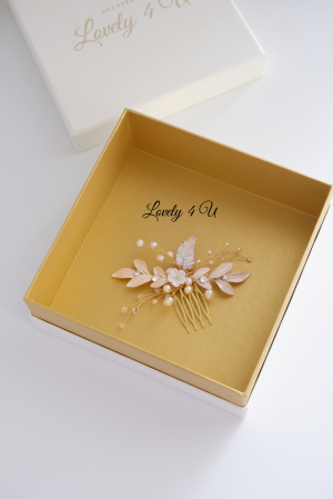 Accesorii Lovely 4 U, Accesorii de păr cu flori, Accesorii mireasă de lux, Diadema cu elemente Swarovski, bijuterii Swarovski, agrafă par, Accesoriu mic de par, [10]