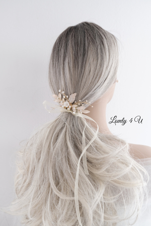Accesorii Lovely 4 U, Accesorii de păr cu flori, Accesorii mireasă de lux, Diadema cu elemente Swarovski, bijuterii Swarovski, agrafă par, Accesoriu mic de par, [11]