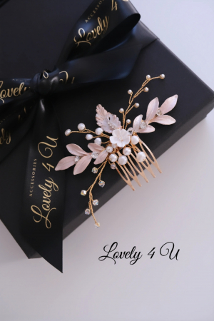 Accesorii Lovely 4 U, Accesorii de păr cu flori, Accesorii mireasă de lux, Diadema cu elemente Swarovski, bijuterii Swarovski, agrafă par, Accesoriu mic de par, [20]