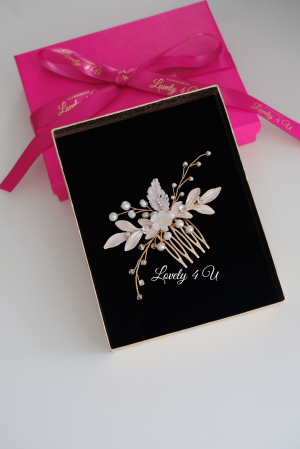 Accesorii Lovely 4 U, Accesorii de păr cu flori, Accesorii mireasă de lux, Diadema cu elemente Swarovski, bijuterii Swarovski, agrafă par, Accesoriu mic de par, [31]