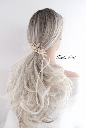 Accesorii Lovely 4 U, Accesorii de păr cu flori, Accesorii mireasă de lux, Diadema cu elemente Swarovski, bijuterii Swarovski, agrafă par, Accesoriu mic de par, [22]