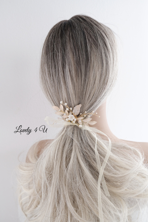 Accesorii Lovely 4 U, Accesorii de păr cu flori, Accesorii mireasă de lux, Diadema cu elemente Swarovski, bijuterii Swarovski, agrafă par, Accesoriu mic de par, [7]