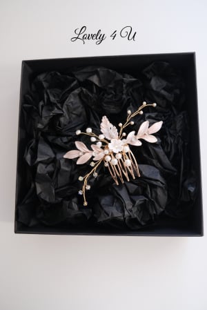 Accesorii Lovely 4 U, Accesorii de păr cu flori, Accesorii mireasă de lux, Diadema cu elemente Swarovski, bijuterii Swarovski, agrafă par, Accesoriu mic de par, [21]
